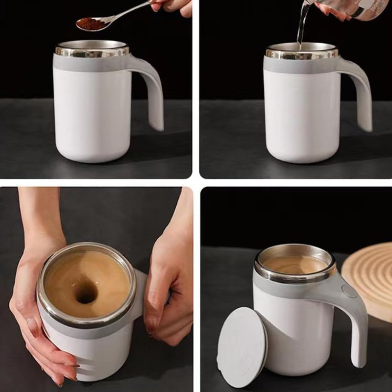 Taza Mezcladora Automática Eléctrica | Café sin Grumos